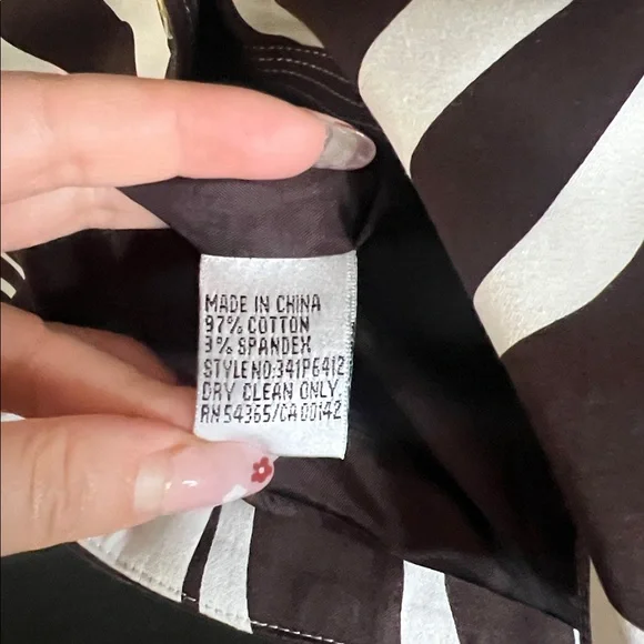 Peter Nygard Zebra Print Jacket Size 16 Short Sleeve Designer - Picture 7 of 12